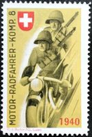 Soldatenmarke 2.WK, Motorradfahrer Kp 8, 1940, Wi Rdf 30