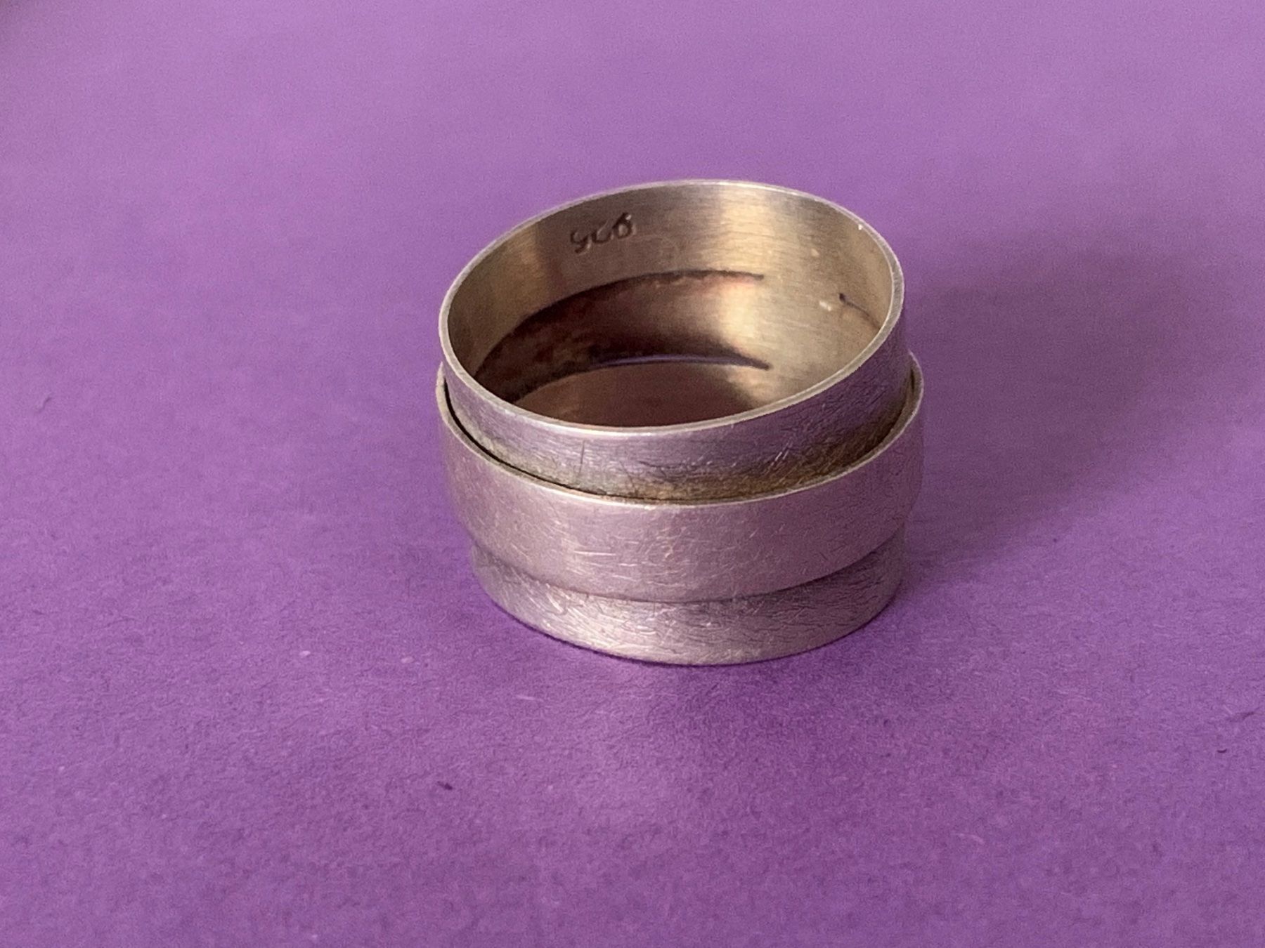 Anelli: Silberring 6 Schichten ritterlich! 56 – Usato da Dittingen venduto da Bellevista 2