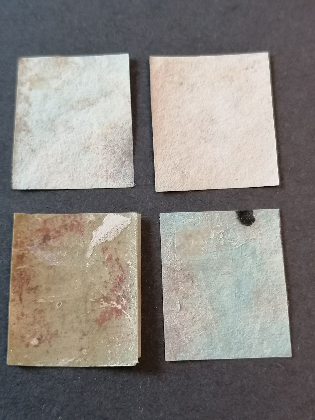 Alle Briefmarken: 4mal One Penny red 1841  – Gebraucht aus Happerswil von tschergi 1
