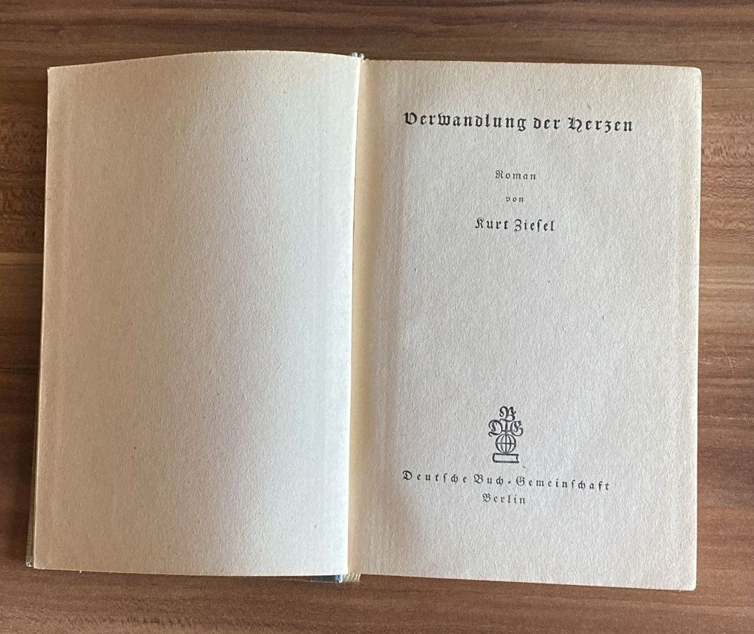 Libri: Verwandlung der Herzen von Kurt Ziesel – Usato da Wagenhausen venduto da Kahlen 1