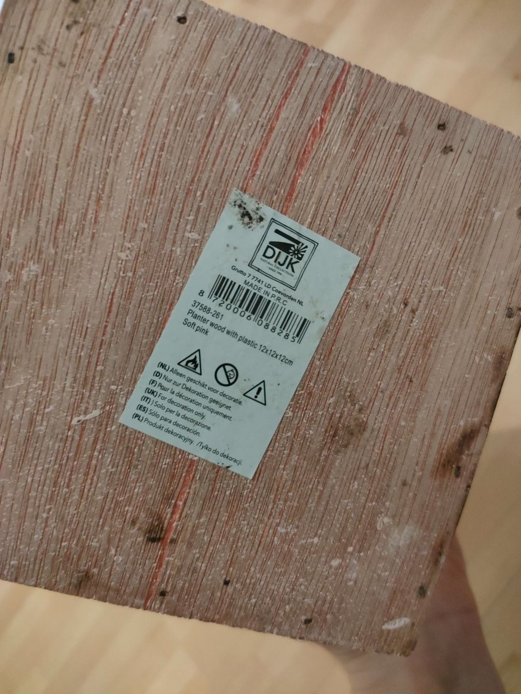 Vasi per fiori: Holz-Blumentopf mit Herz - Rosa – Usato da Wiesendangen venduto da s_er 1