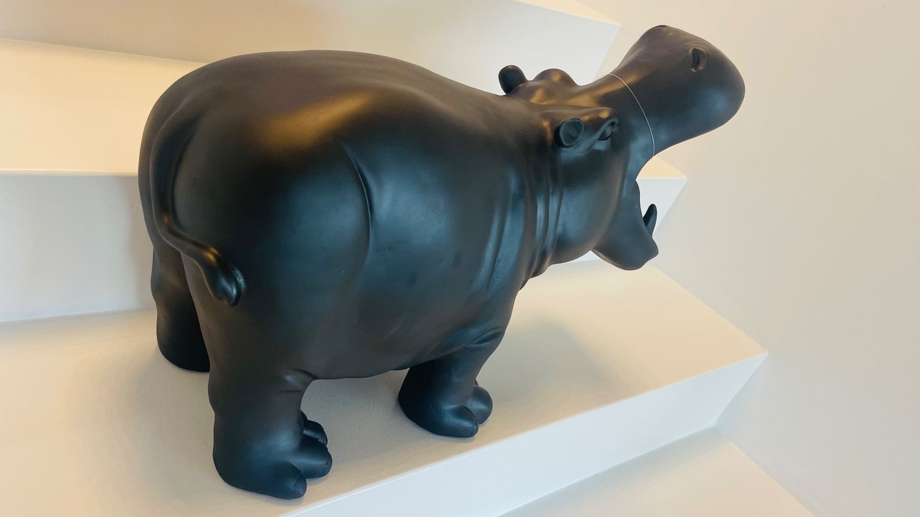 Statuette: Grosse Deko Figur Nilpferd Schwarz  Hippotamus – Nuovo (secondo la descrizione) da Oberbuchsiten venduto da aria783 5