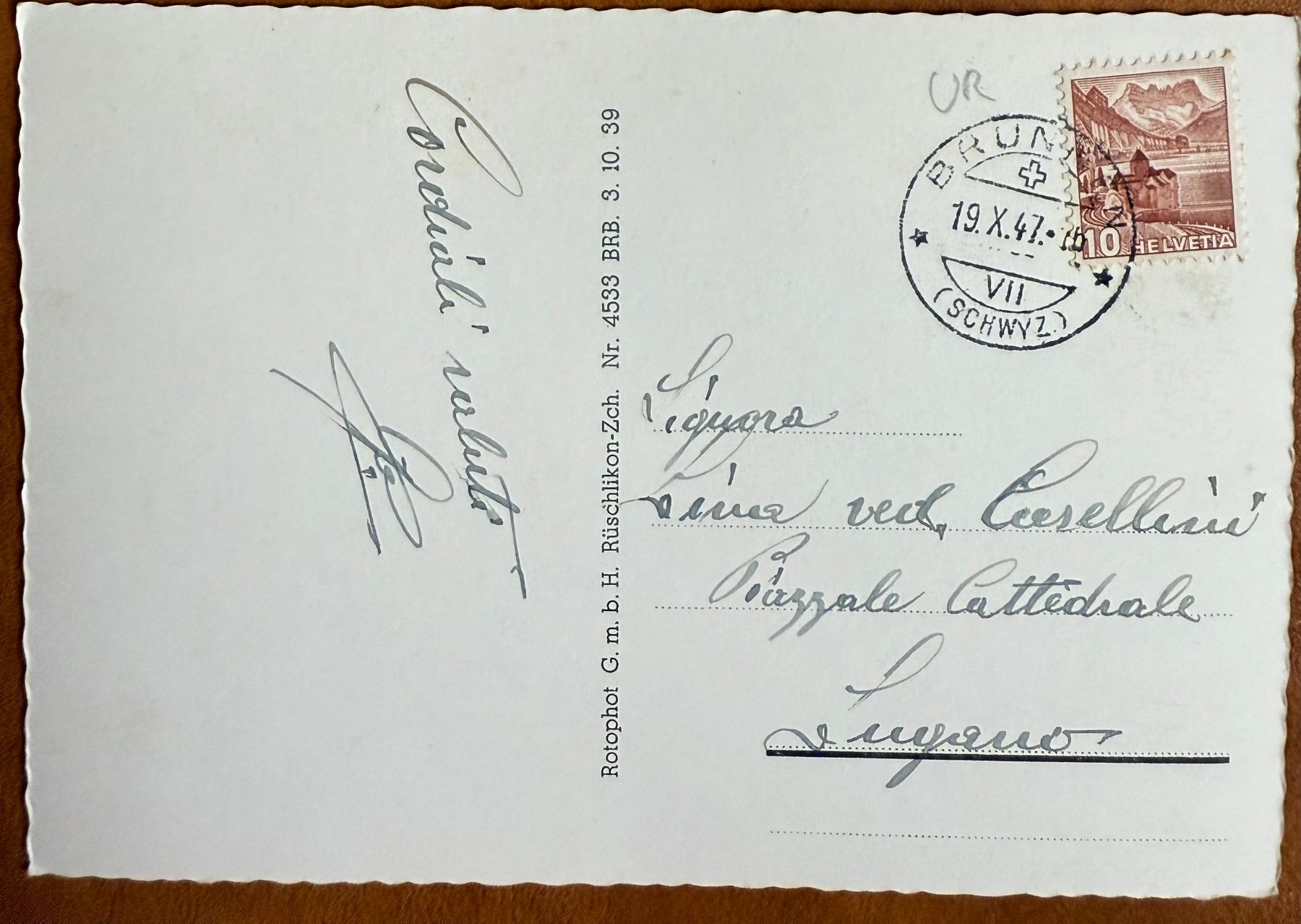Cartoline postali: Rütli - animation 1947 – Usato da Lutry venduto da Ediego 2