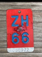 Velonummer ZH 66