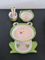 KINDER GESCHIRR-SET Eco Bamboo "FROGY"