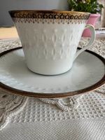 Mitterteich Tasse & Untertasse – Goldrand, Relief, Top