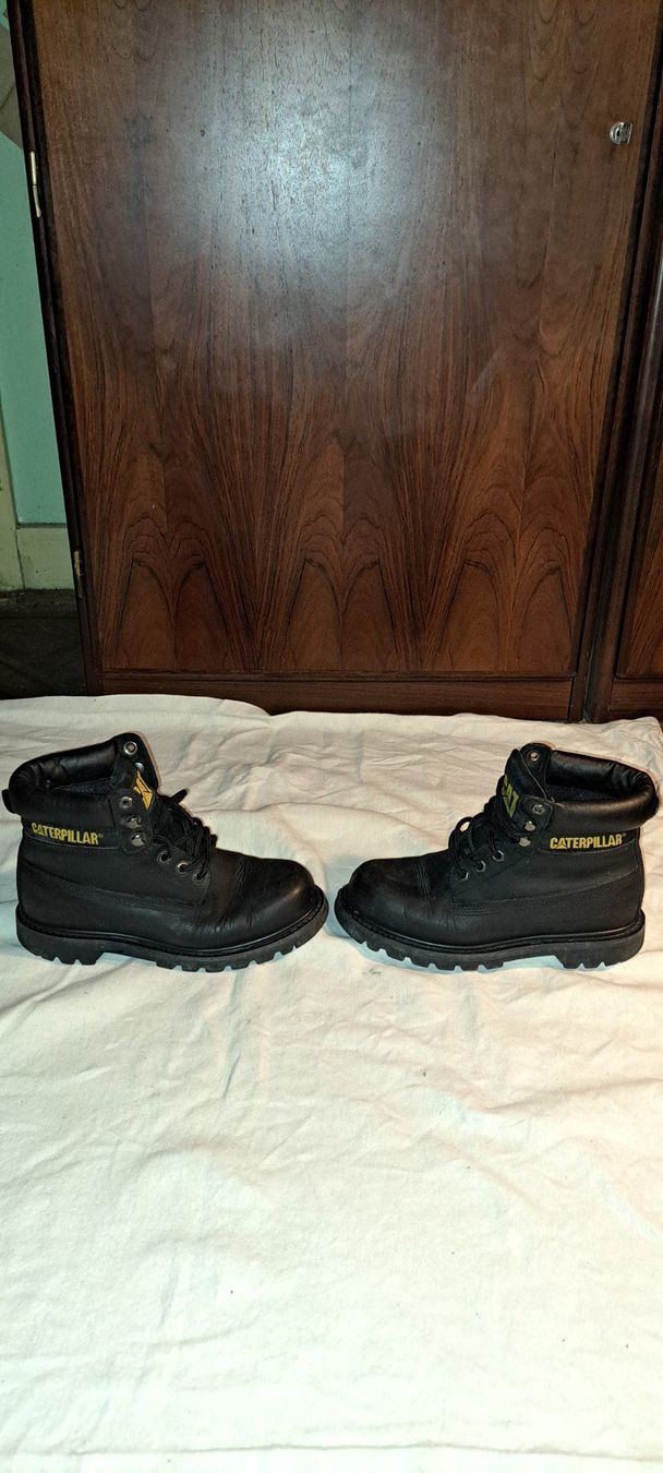 Caterpillar Scarpe da uomo: bottines caterpillar cuir noires – Usato da Genève venduto da Axelle333 4