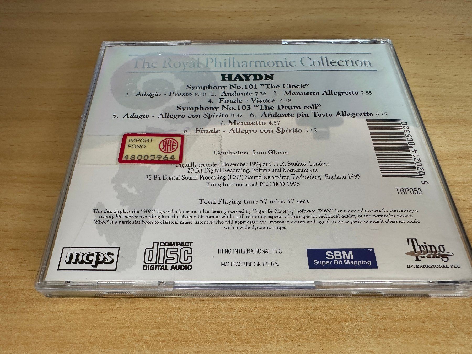 CDs: Joseph Haydn - Symphonies 101 & 103 – Gebraucht aus Rikon im Tösstal von Alpenmutz 1