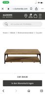 Couchtisch, Mangoholz, Industrialstyl, Neupreis CHF 359.00