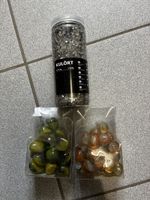 Deko-Set mit Kühen, Bären und Glassteinen für den Garten