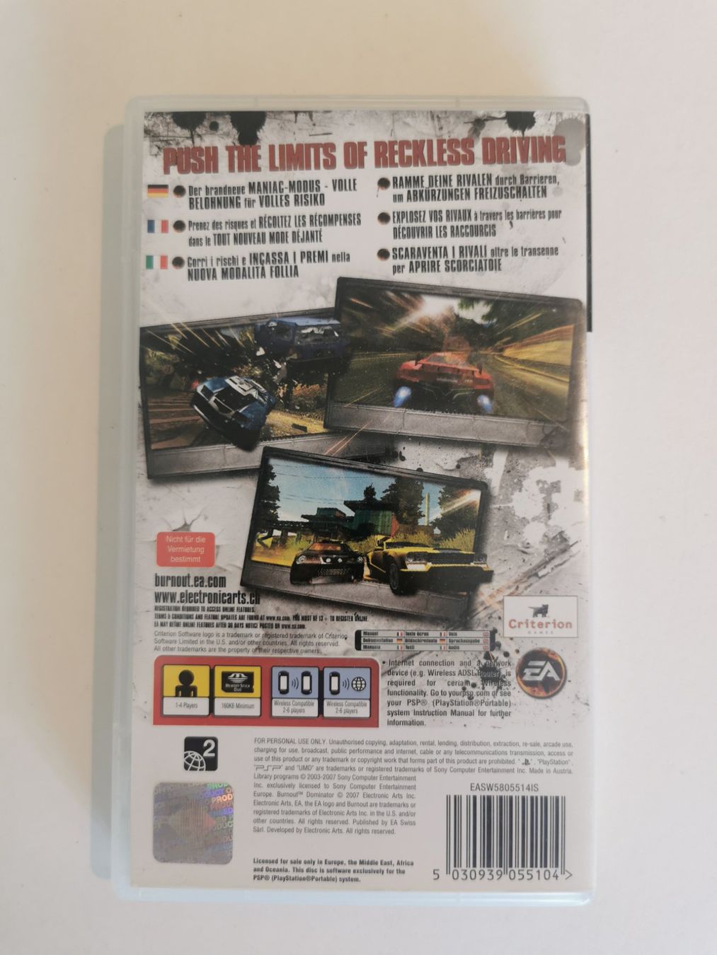 Giochi: PSP - Burnout Dominator – Usato da Lenzburg venduto da eyworld 2