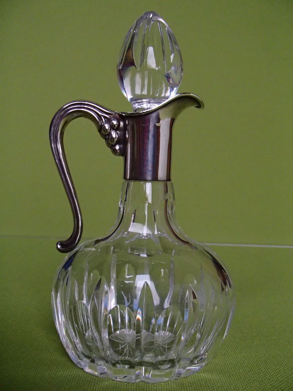 Caraffe: Karaffe mit 835silber Henkel und Ausguss – Usato da Schöfflisdorf venduto da pullux