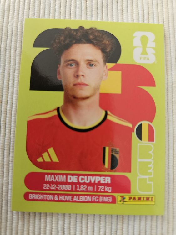 Panini WM 2026 Sticker Maxim De Cuyper (Brighton) NEU (Neu (gemäss ...