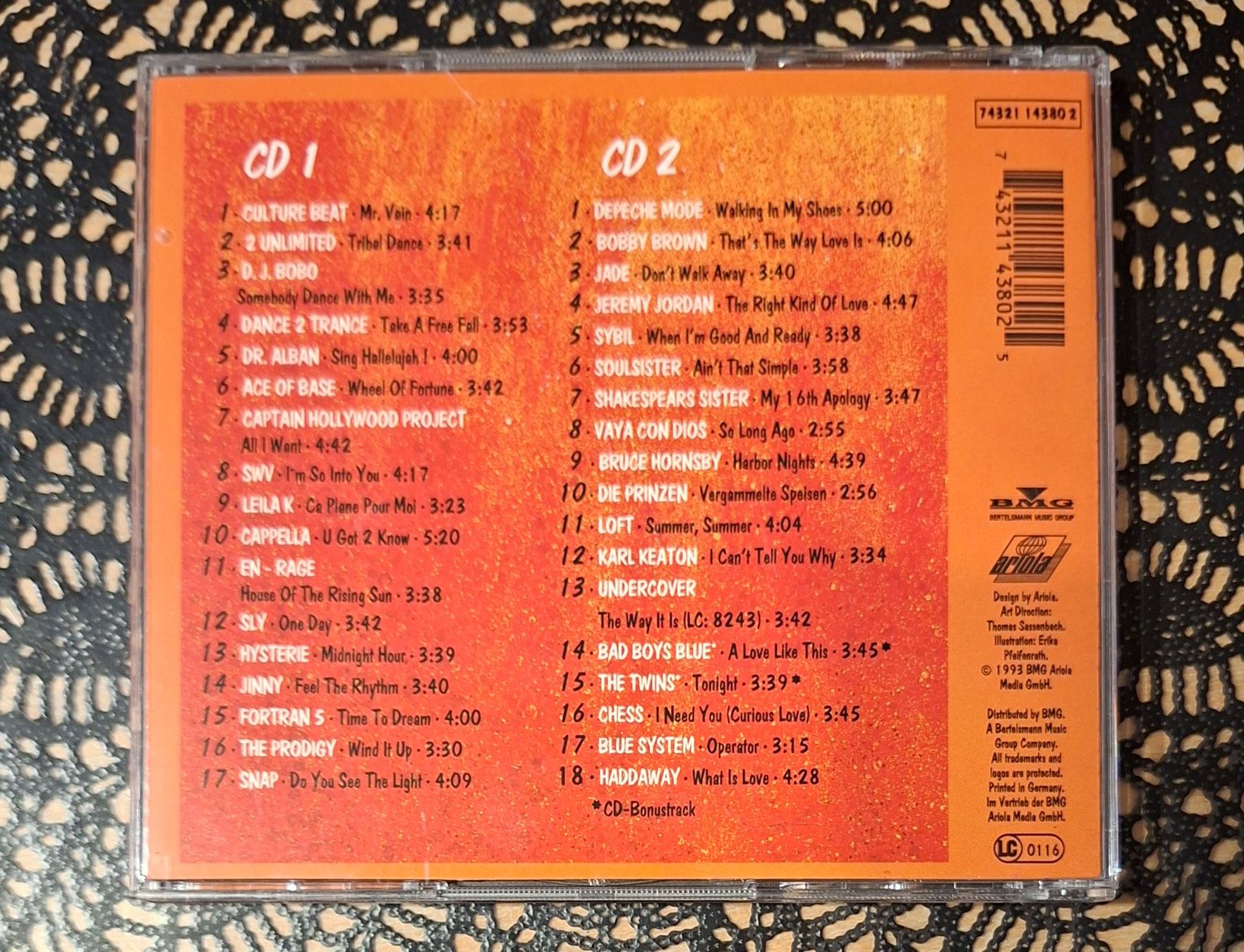 CD: Hot And Fresh Vol.8, DE 2CD Hit Compilation Sampler 1993 – Usato da Schönenberg TG venduto da Gregolino76 1