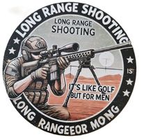 LONG RANGE SHOOTING - Blechschild  (neu/OVP)