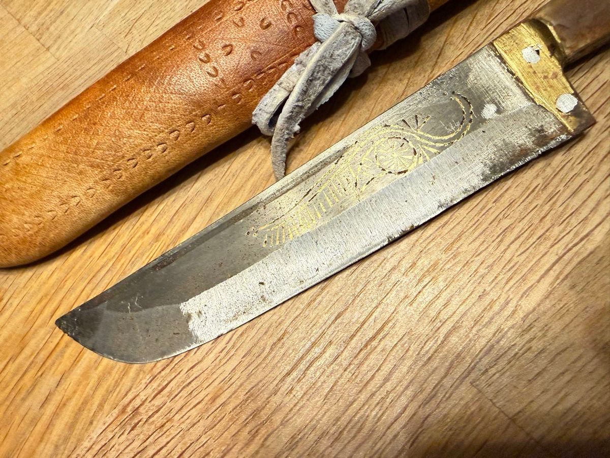 Accessori: Altes Messer mit Horn-Griff Jagdmesser – Usato da Goldach venduto da Messerguru 3