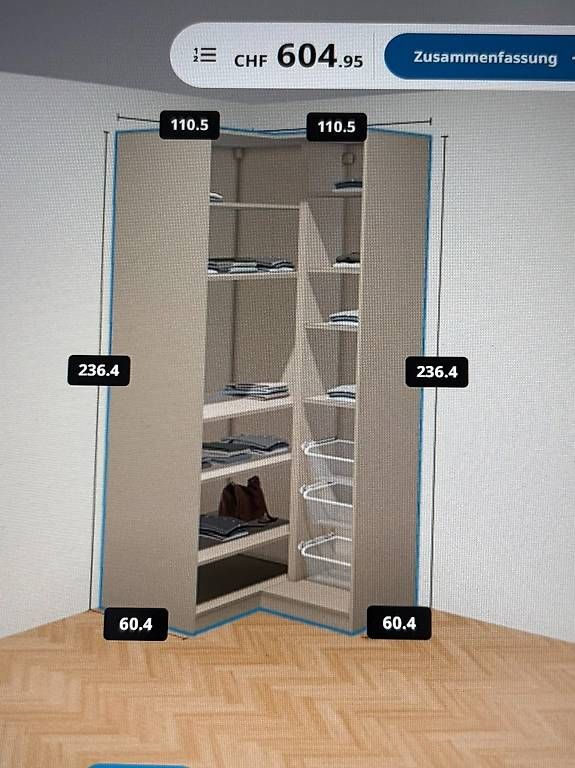 Armadi: PAX Eckschrank beige – Usato da Belp venduto da gridu1 3