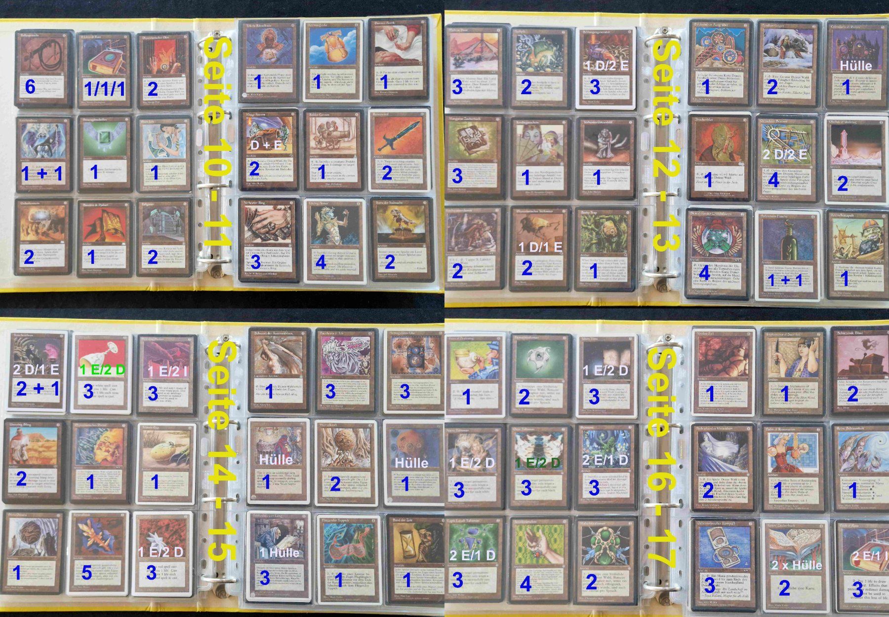 Magic The Gathering Carte collezionabili: Magic The Gathering #5 Ordner: 1263 Karten& Total 552 Bilder – Usato da Zürich venduto da silver-team 2