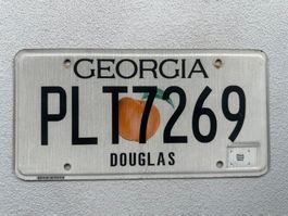 🇺🇸🇺🇸 USA Nummernschild #  Georgia - Peach # 🇺🇸🇺🇸