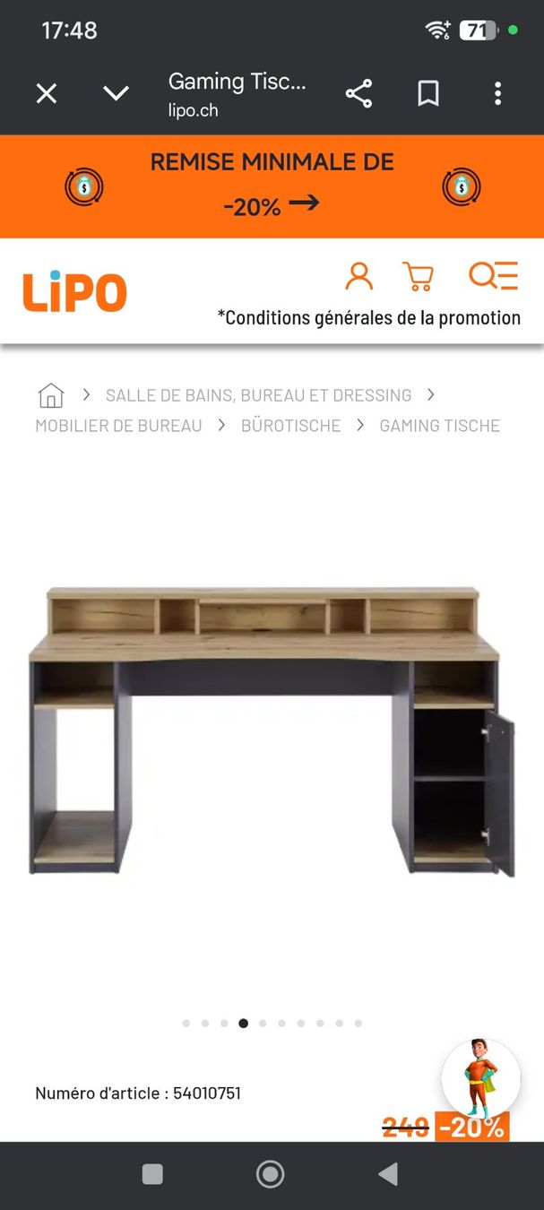 Schreibtische: Bureau – Neu (gemäss Beschreibung) aus Réchy von tan_bg5m 1