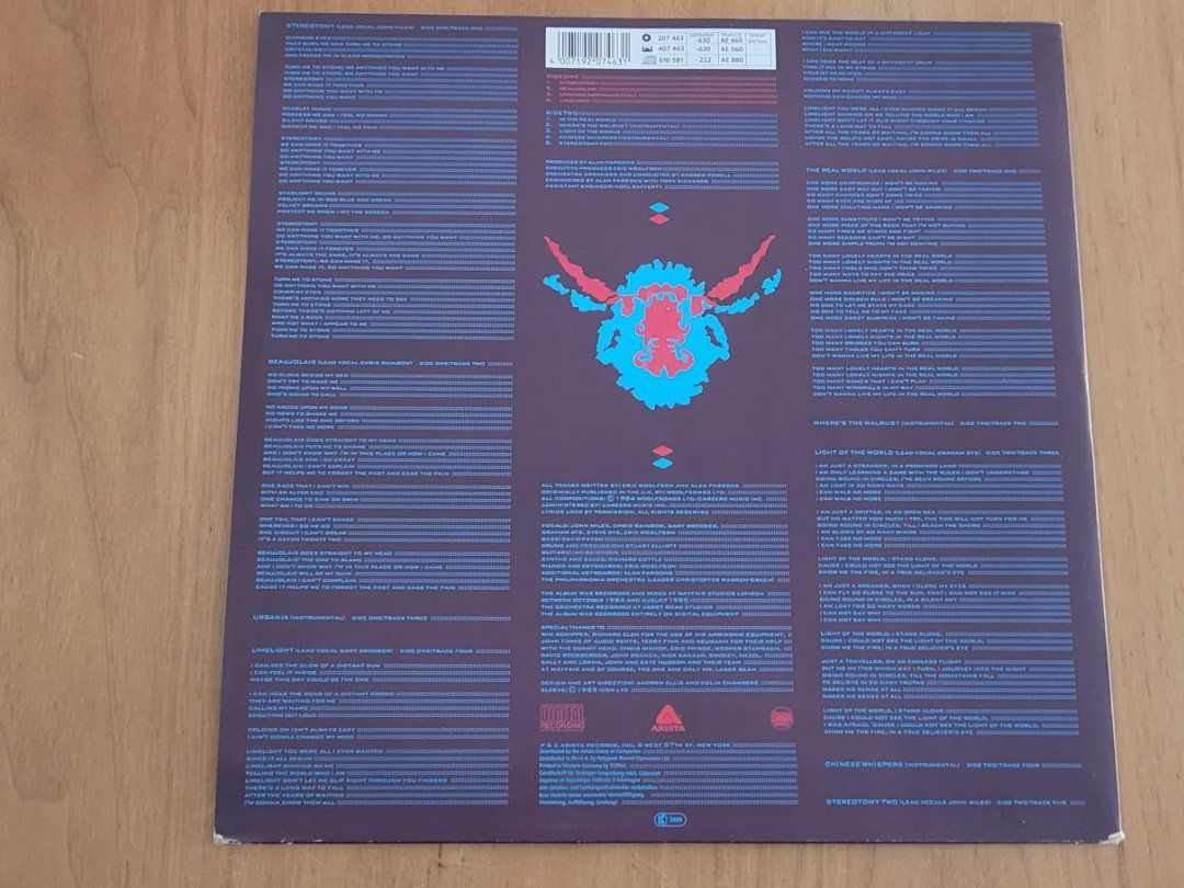 Schallplatten: LP  The Alan Parsons Project – Gebraucht aus Martigny von MZ-67 1