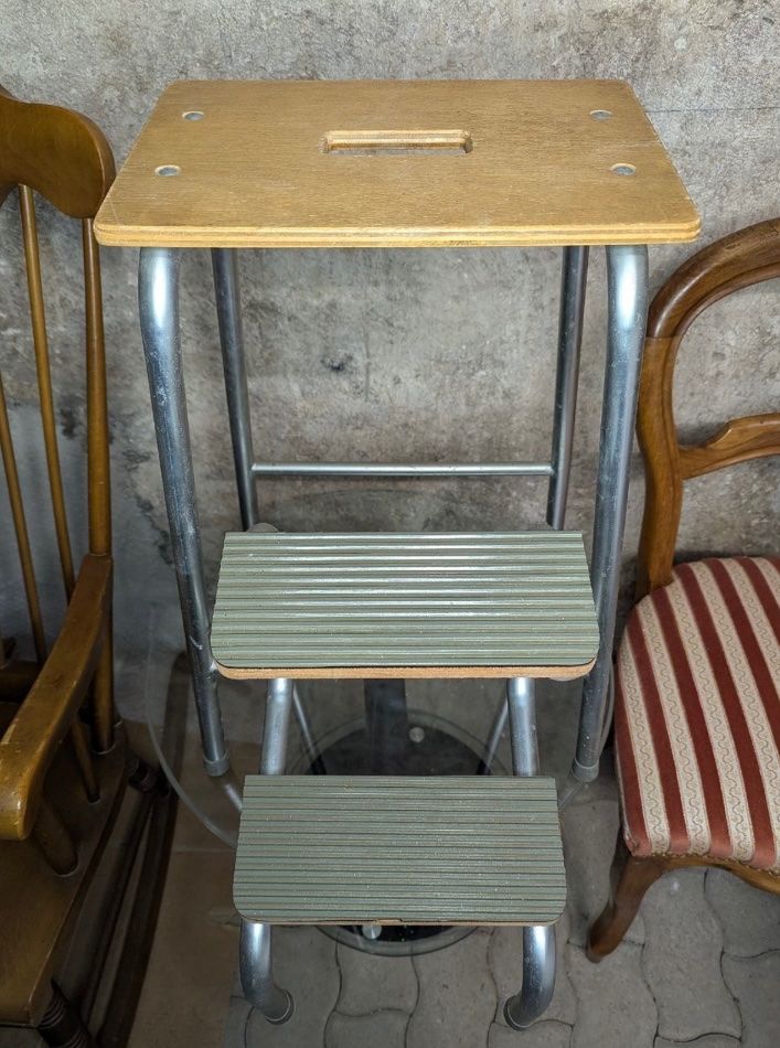 Sedie: Vintage Foldable Stool, Step Stool, 60s 70s Style – Usato da Unterseen venduto da Pavema4