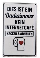 Badezimmer - kein Internetcafe - Holzschild  (neu/OVP)