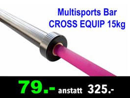 🟢 Multisports Bar CROSS EQUIP 201cm, 15kg /200B