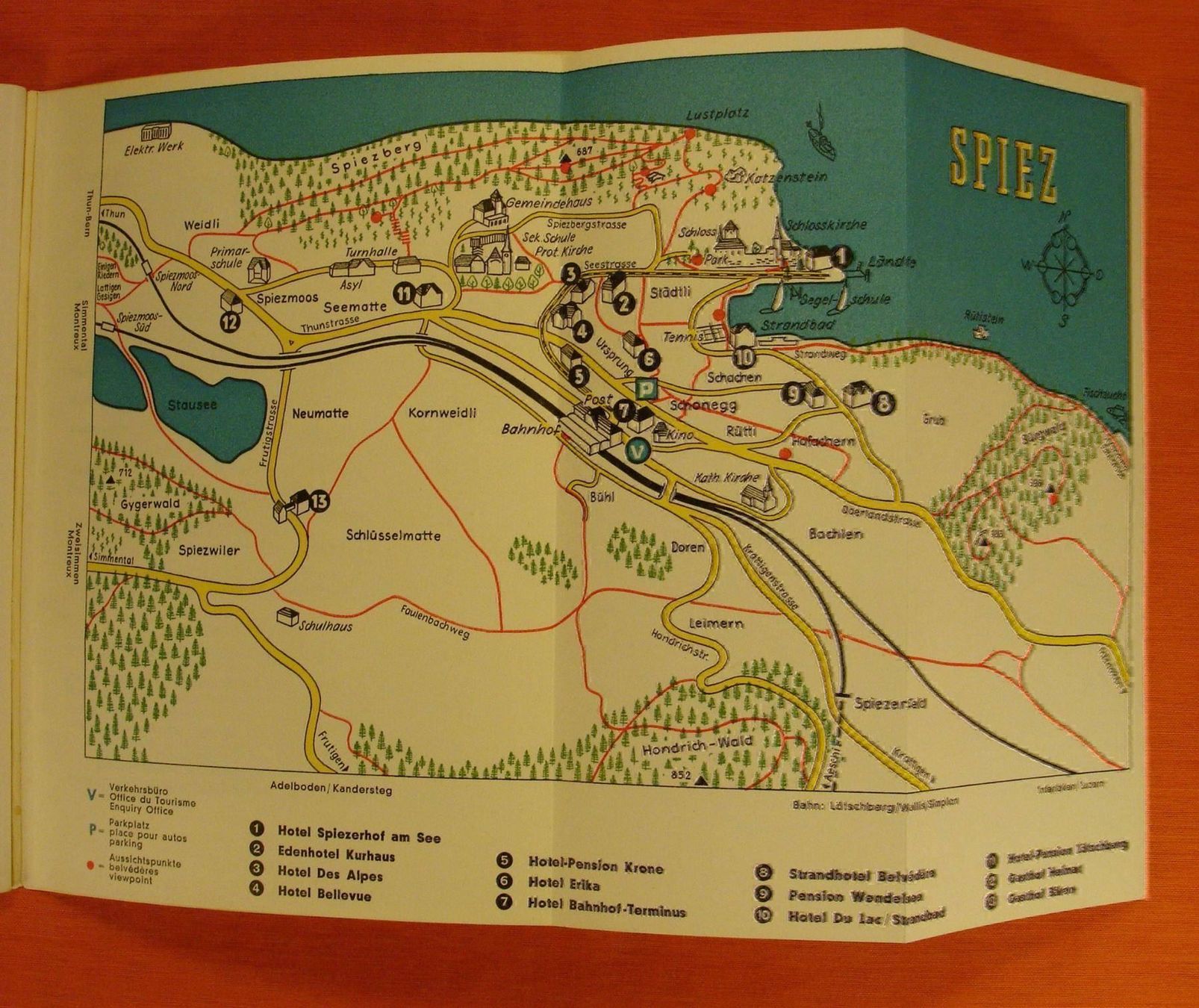 Bücher: SPIEZ BERNER OBERLAND, 1956 – Gebraucht aus Grüningen von Kartensammler 2
