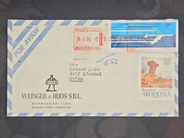 CL24 Enveloppe + Timbre Argentine 1976