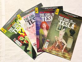 E: Minky Woodcock: The Girl Who Electrified Tesla, #1-4