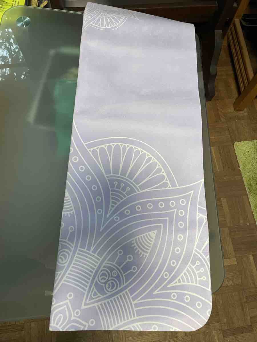 Tappetini fitness: Yogamatte Bodenmatte hellblau mit Muster neuwertig – Nuovo (secondo la descrizione) da Pfyn venduto da Goodsell 1