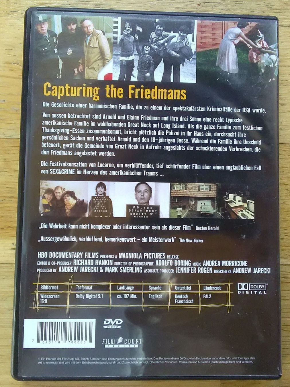 Tutti i DVDs: Capturing the Friedmann (HBO-Documentary – Usato da St.Galllen venduto da elkaphone 3