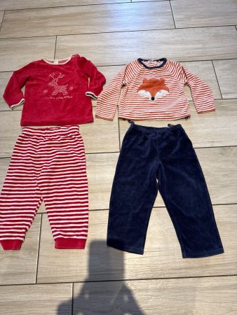 Pijama Set 86- 92, warm. 2 Stück