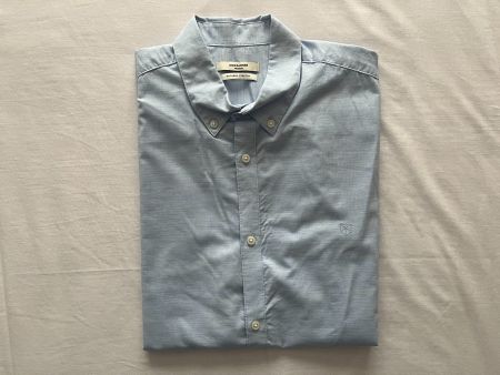 Herren Hemd kurzarm Jack & Jones hellblau Grösse L