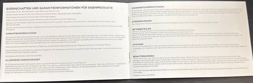 Piastre & Arricciacapelli: Cloud nine Haarglätteisen – Usato da Hettiswil venduto da chili76 4