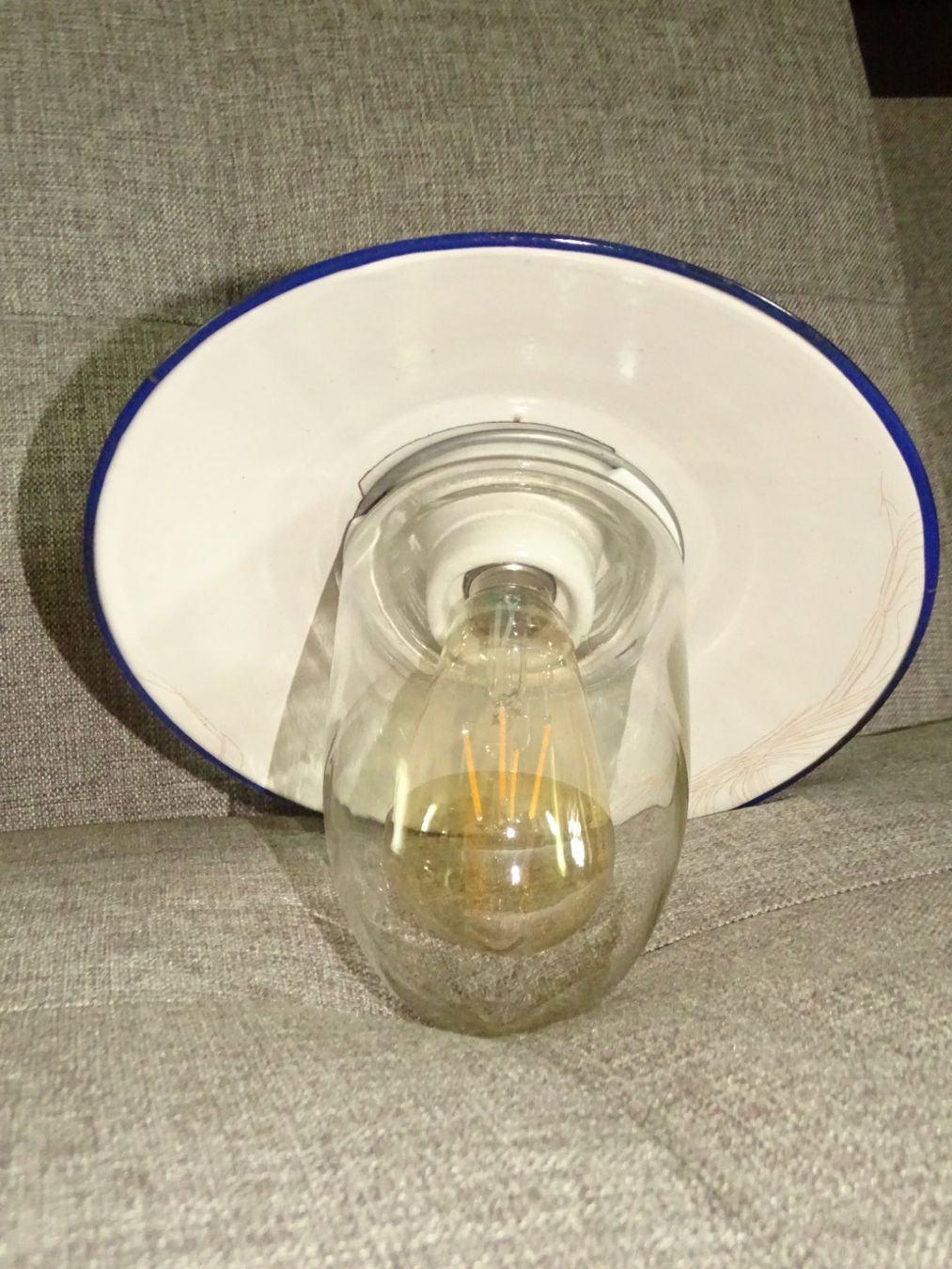 Kronleuchter & Deckenlampen: Emaille Lampe ca. 26cm – Gebraucht aus Hirzel von Musicman03 1