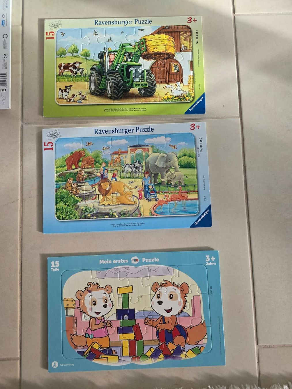 Ravensburger Puzzles: Ravensburger Puzzle (2 + 1 Bobo) – Gebraucht aus Horgen von nat_bln7