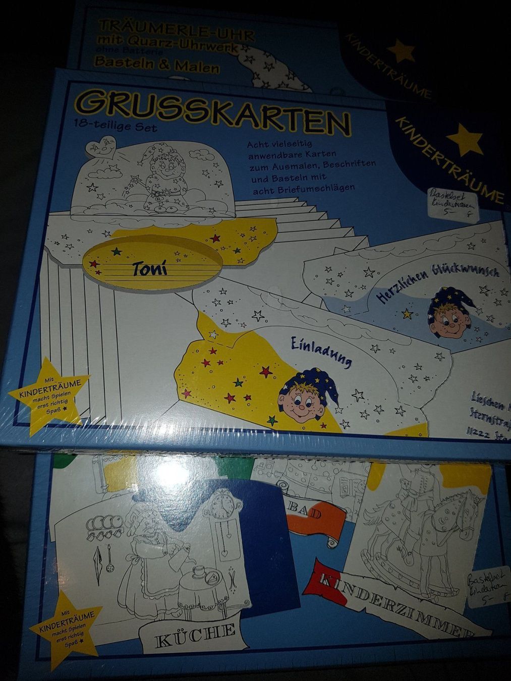 Kit bricolage: 3 Bastelset Kinderträume – Nuovo e nell'imballaggio originale da Schwarzenburg venduto da Sunny0290