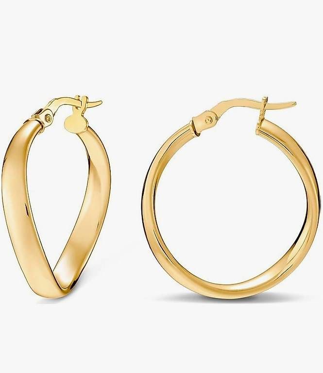 Orecchini pendenti & Orecchini a lobo: Creolen 375er Weißgold – Usato da Hemmental venduto da 18kGold 1