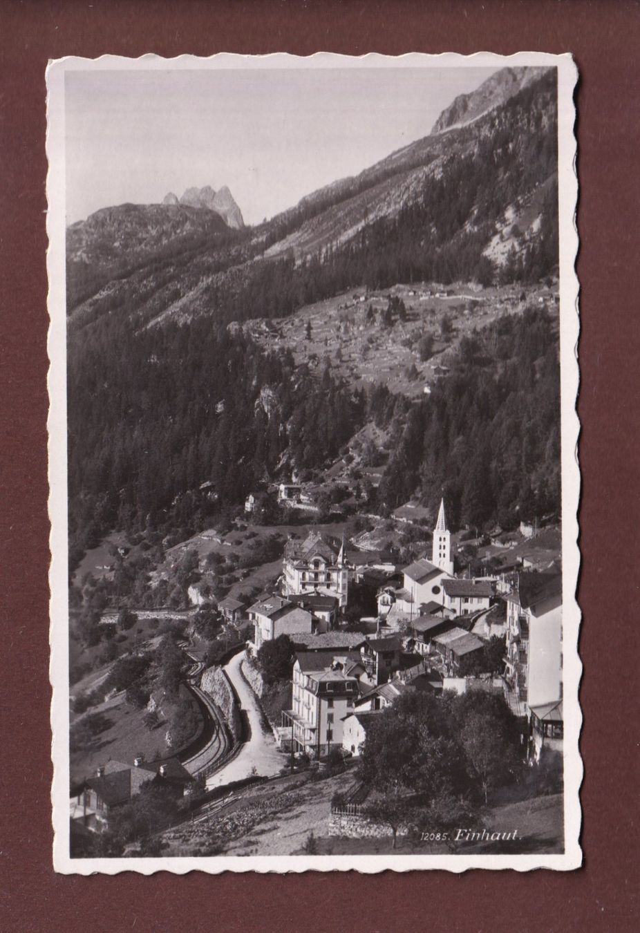 Cartoline postali: FINHAUT - Les Perrons - 1941 – Usato da Pully venduto da nicecards