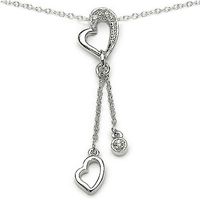 CUBIC ZIRCON Silber Anhänger mit Kette