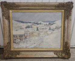 Gemälde Winterlandschaft