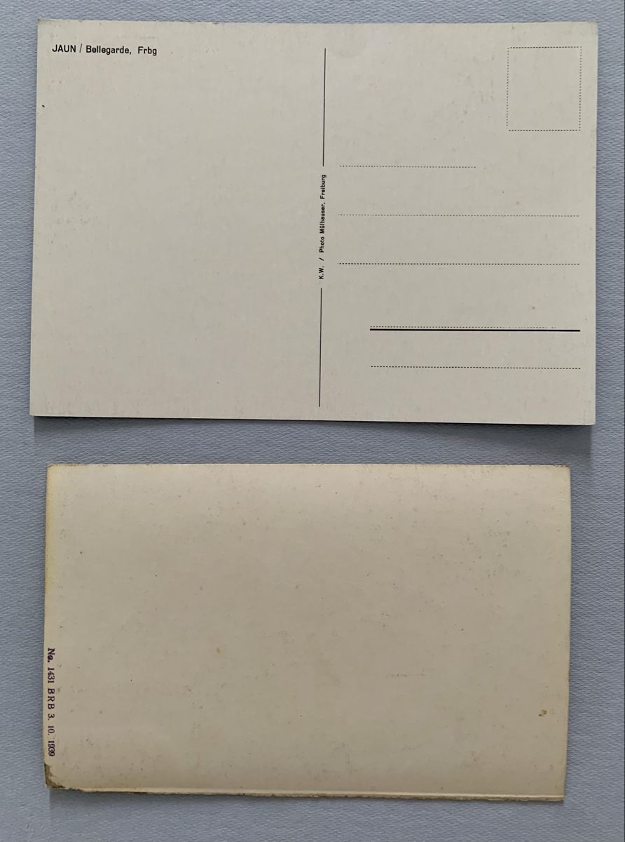 Cartoline postali: Ansichtskarten Schweiz - Jaun/Bellegarde FR – Usato da Düdingen venduto da polytropon_5 3