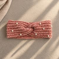Stirnband Kinder rosa mit Perlen neu und ungetragen