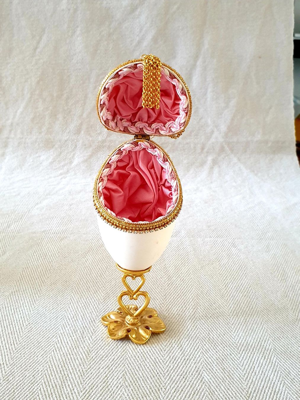 Tutte le decorazioni: Dekoratives Schmuck Ei,  Schmuckdose, Ostern – Usato da Locarno venduto da ICARO8