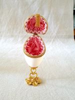 Dekoratives Schmuck Ei,  Schmuckdose, Ostern