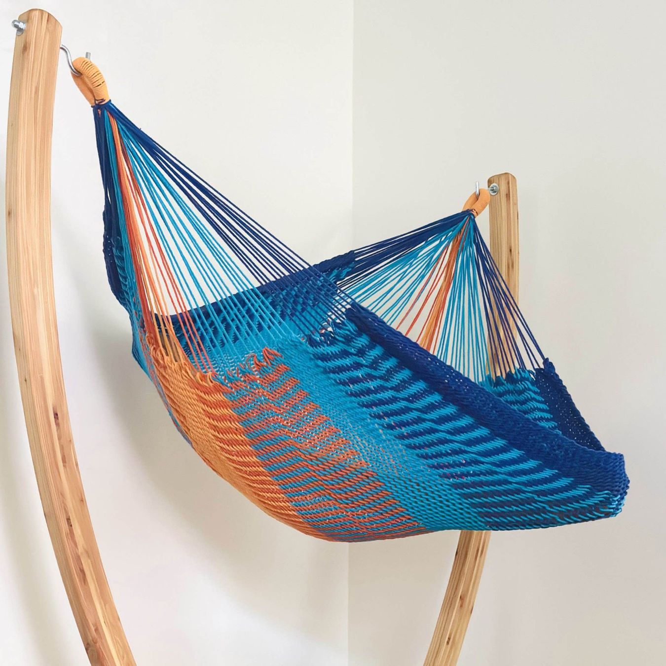 Poltrone pensili da giardino: MacaMex Netz-Hängesessel-SET Breeze Baumwolle – Nuovo e nell'imballaggio originale da Tulln venduto da HaengemattenShop 1