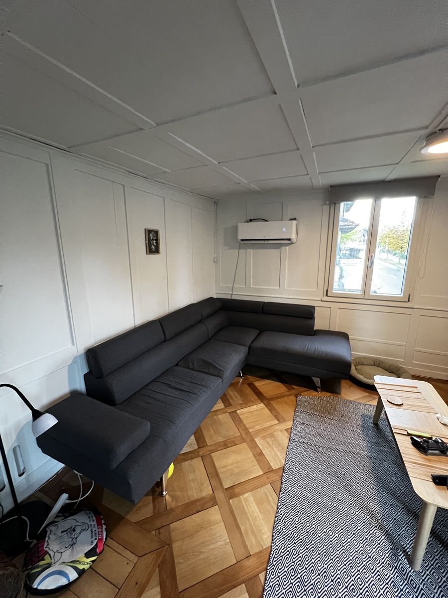 Sofas: Dark Grey L-Shaped Corner Sofa with Adjustable Backrest – Gebraucht aus Emmen von jos_ml57