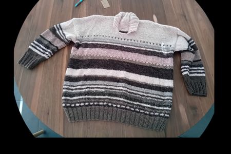 Winter Strickpullover mit Kragen, Grösse 40 top!